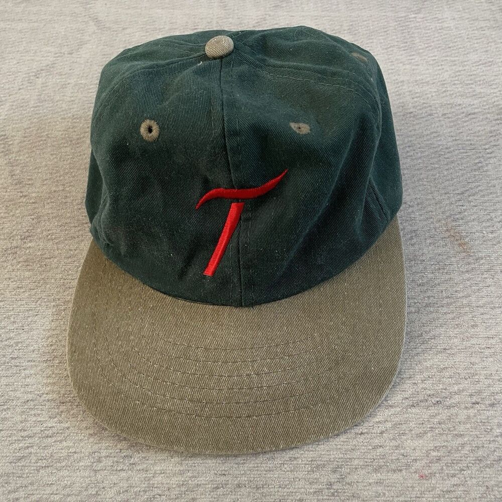Tanqueray Gin Vintage Snapback Hat Mens Green Tan Two Tone Promo Baseball Cap